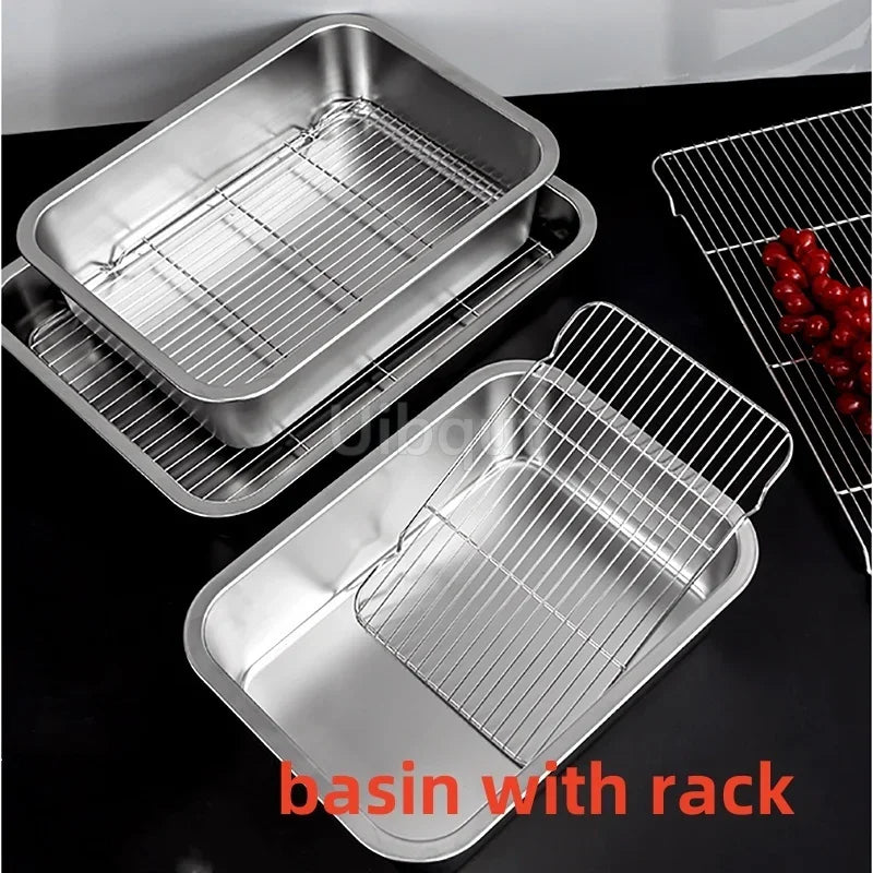 Stainless Steel Trays, Storage, Kitchen Containers, Lids