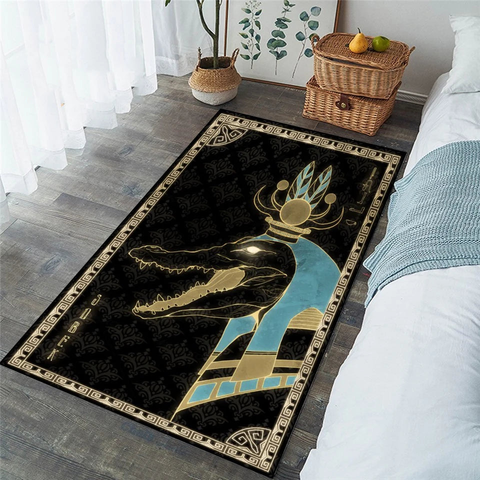 Egyptian Gods, rugs for living room, bedroom