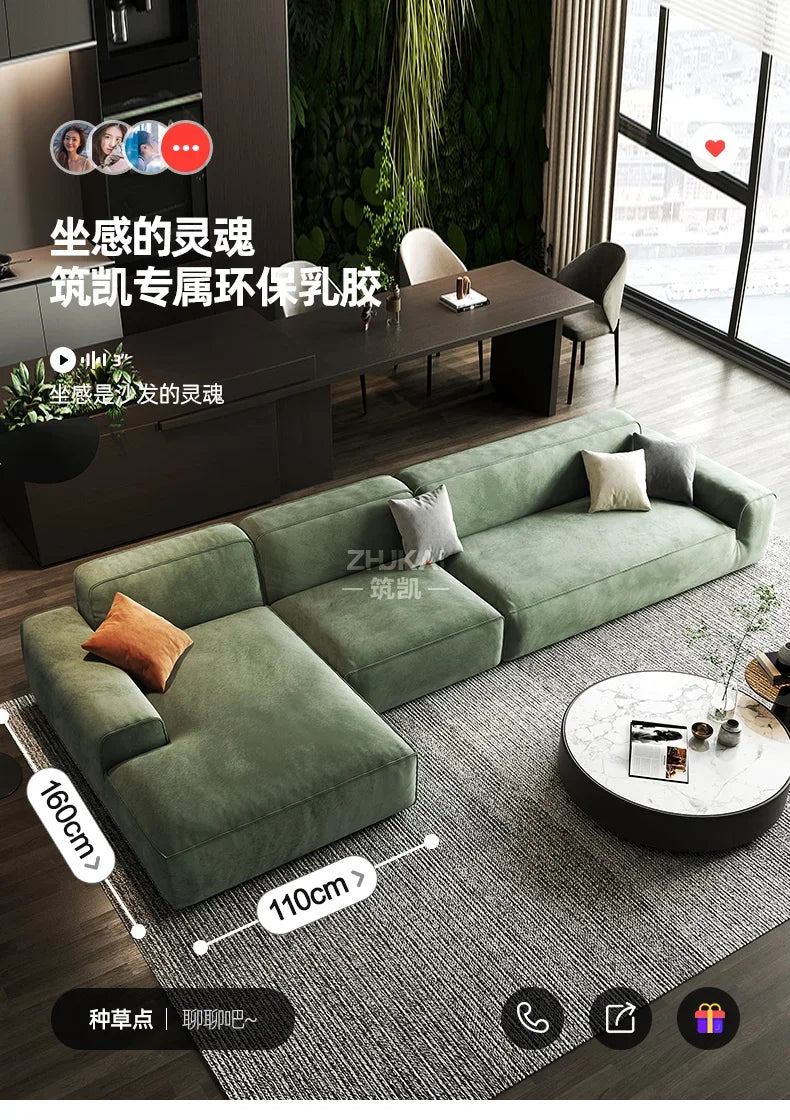 Fabric Corner Modular Living Room Sofas