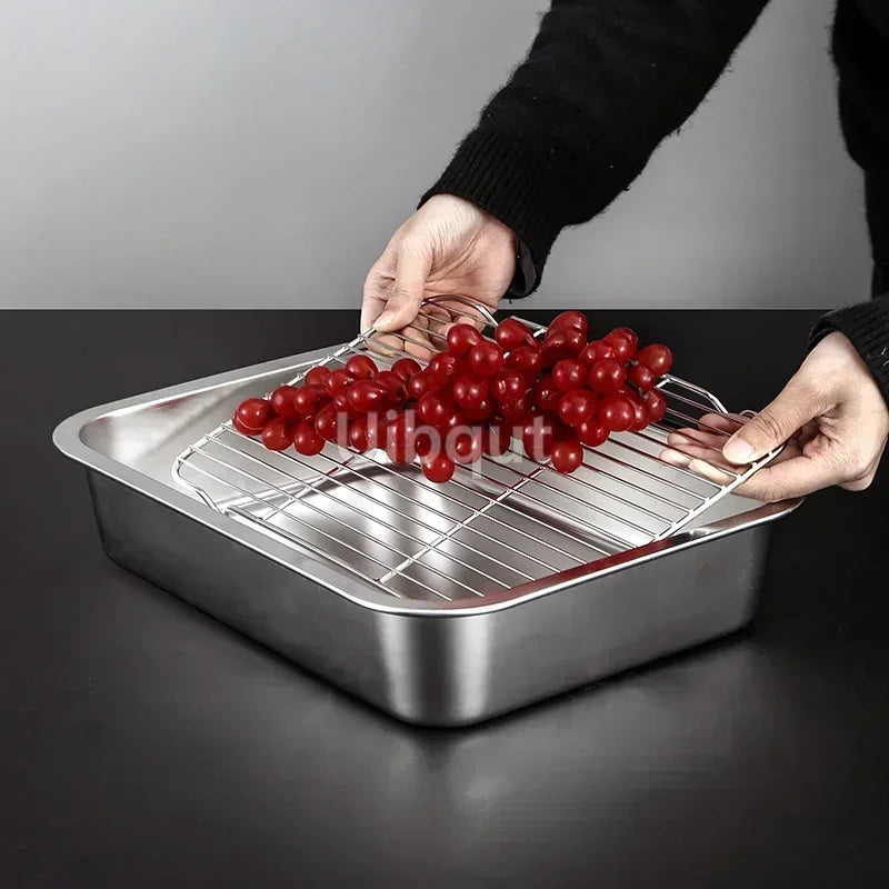 Stainless Steel Trays, Storage, Kitchen Containers, Lids