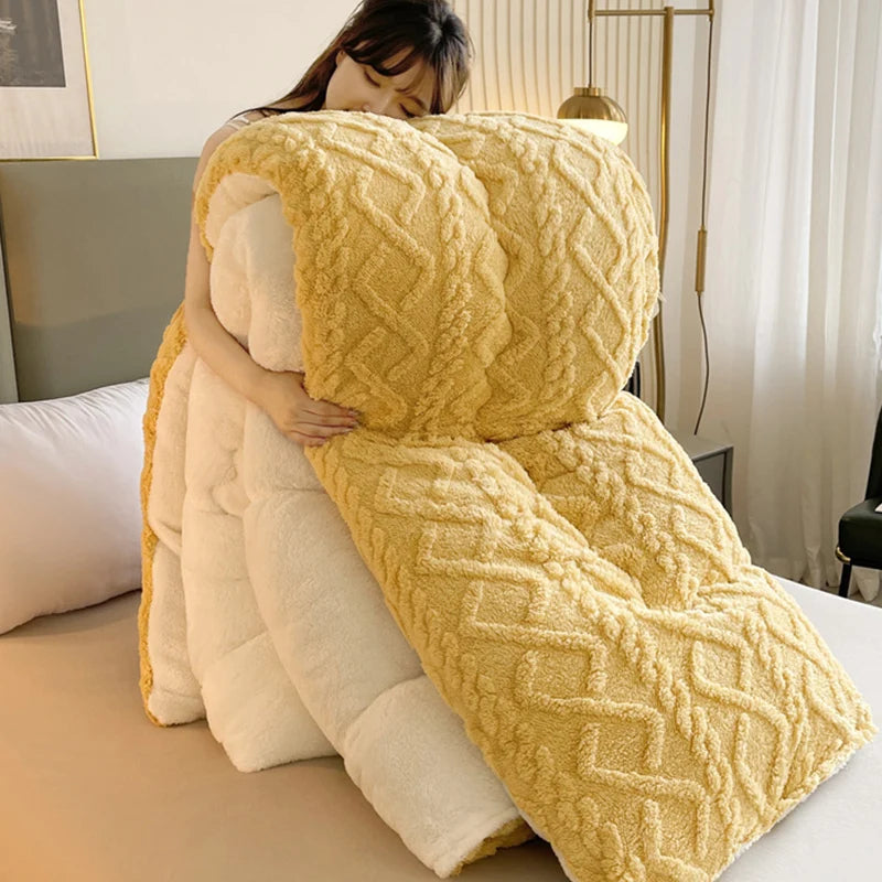 Polyester Sherpa, Quilted Comforters, Various Colors, Sizes