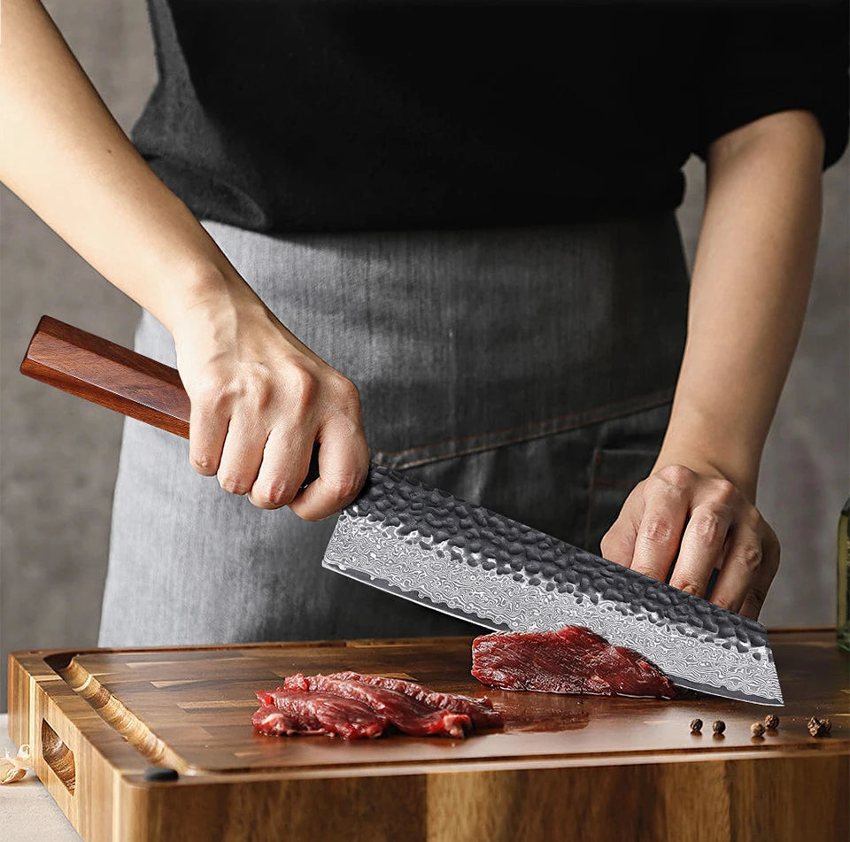 8.2-inch Japanese Chef Knife Handmade Damascus Steel