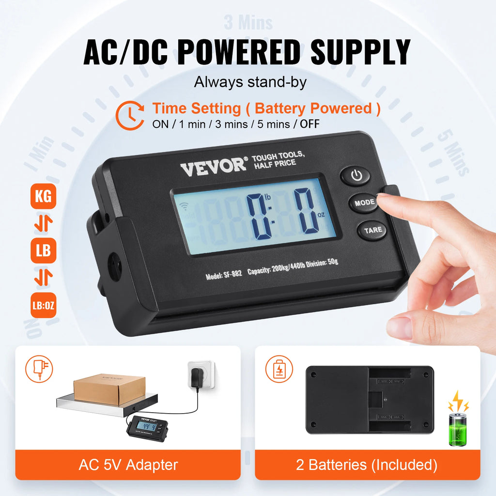 Digital Shipping Scale, LCD Screen, Timer