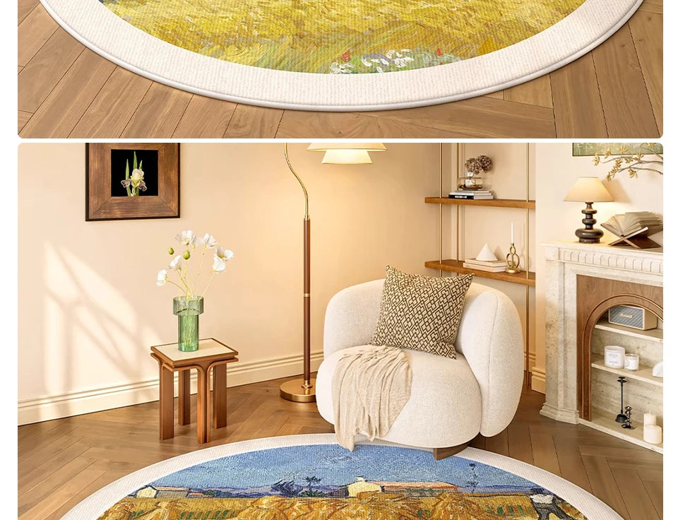 Round, Soft, Anti-slip Carpets