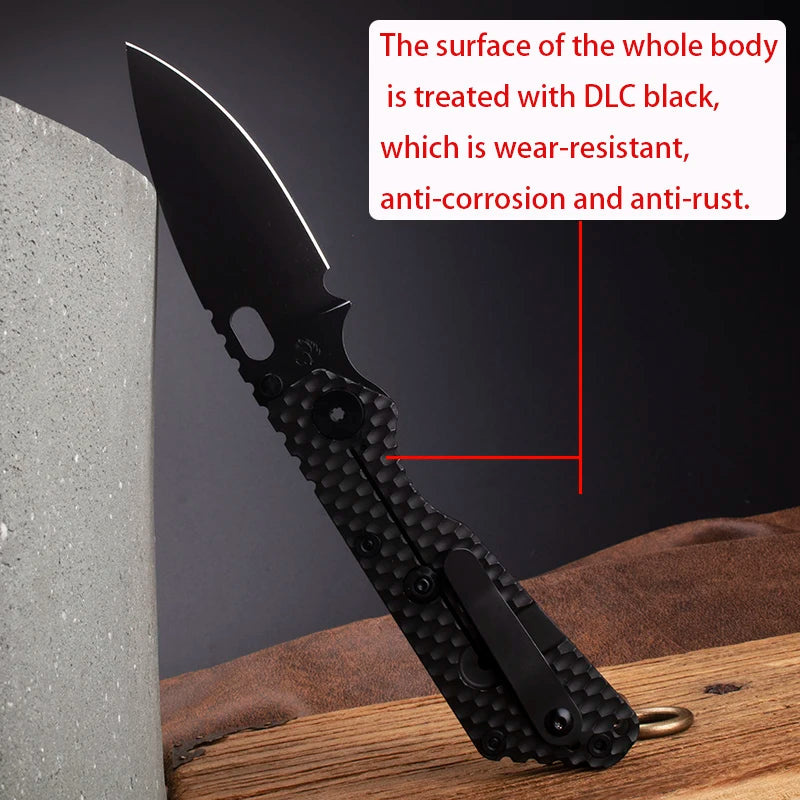 Titanium Handle, Folding Pocket Knife