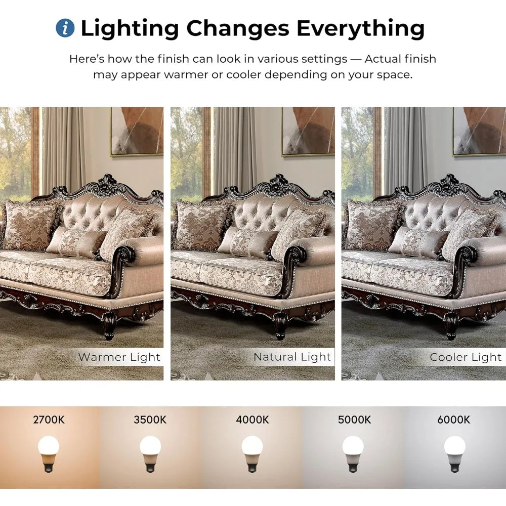 3-Piece Sofa Set with Nailhead Trim