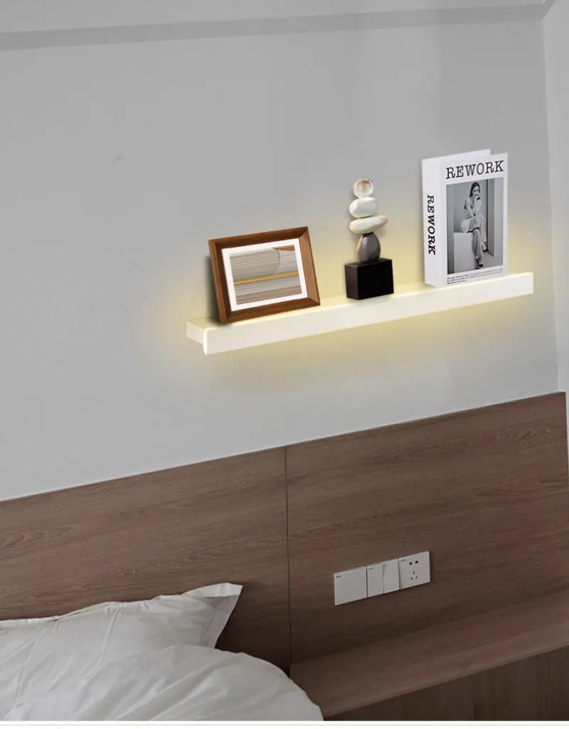 Storage rack, strip lamp, Black, White