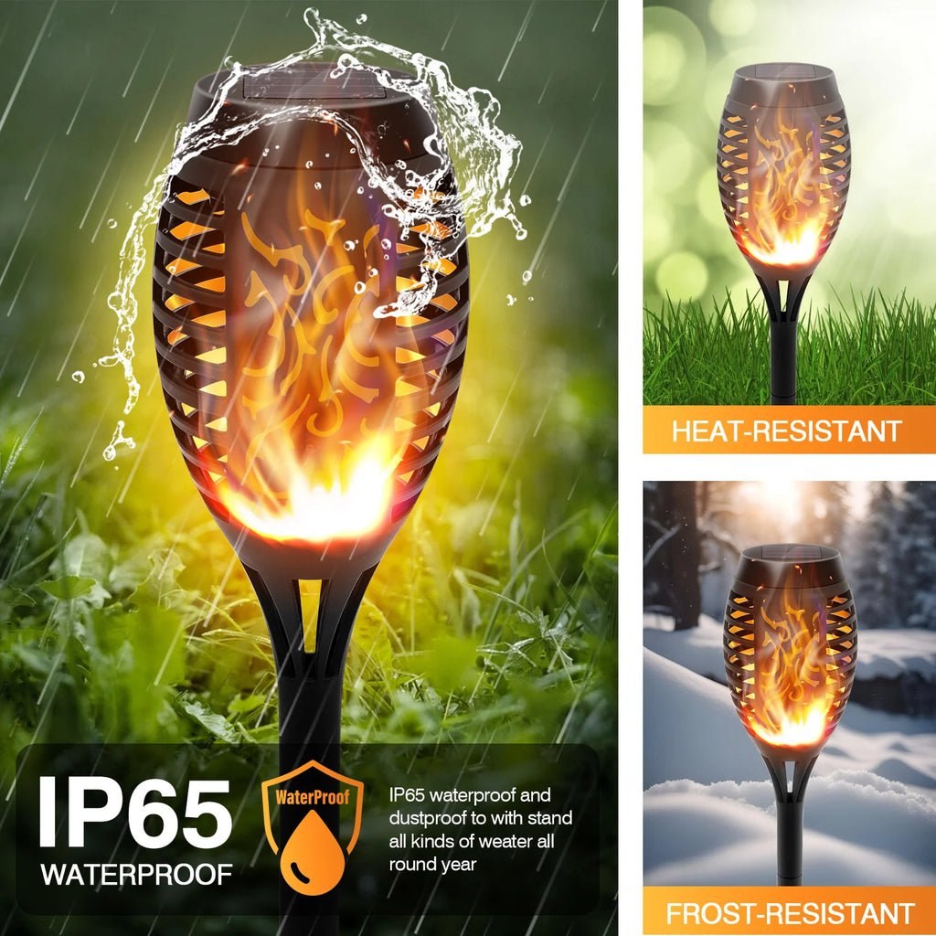 4/6/812Pcs Solar Torch Lights,