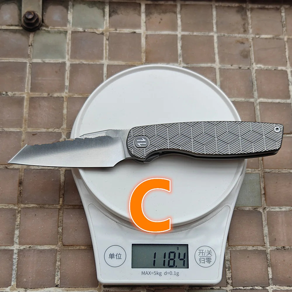 Titanium Camping Hunting Outdoor Folding Knife