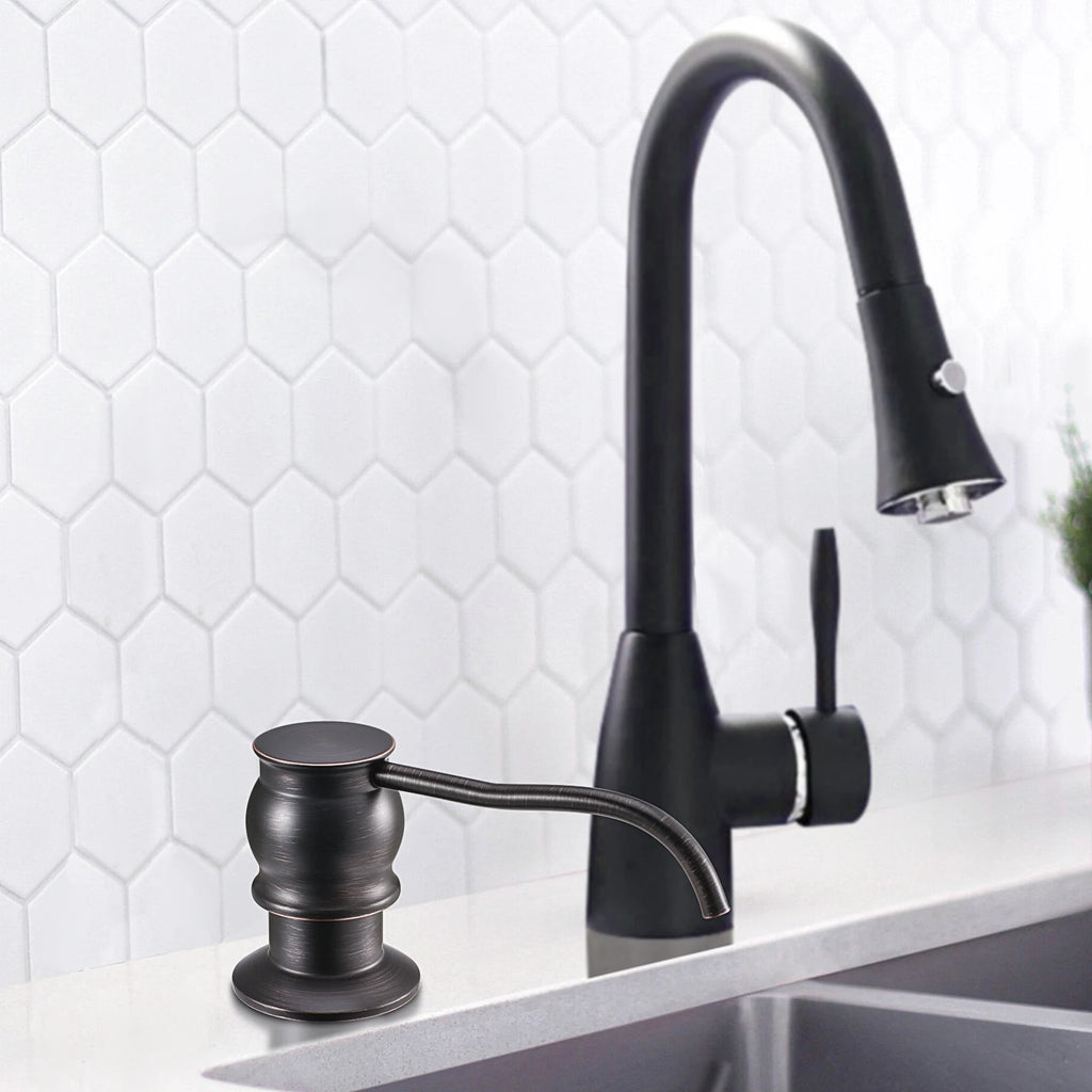 Liquid Soap Dispenser With bottle Chrome/Brushed Nickel