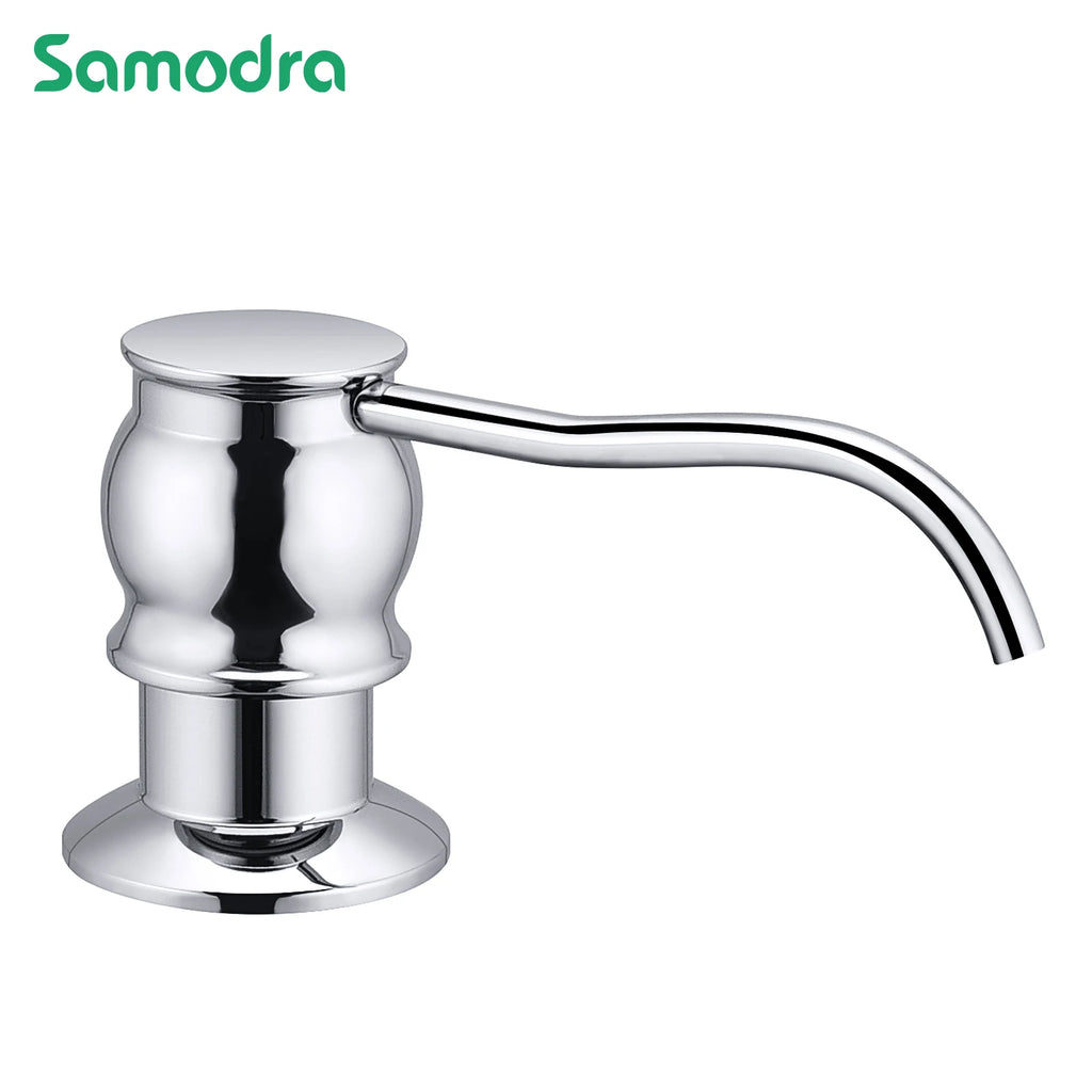 Liquid Soap Dispenser With bottle Chrome/Brushed Nickel