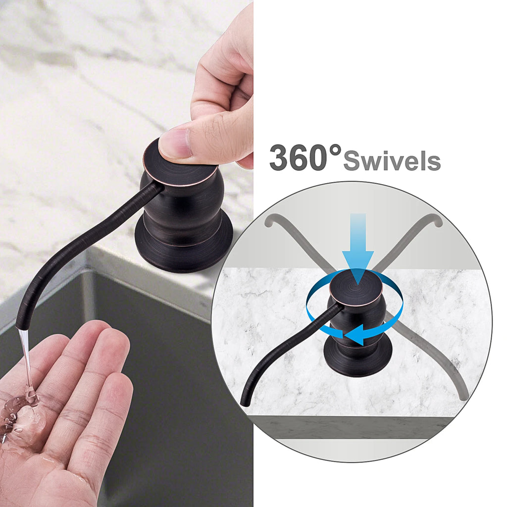 Liquid Soap Dispenser With bottle Chrome/Brushed Nickel