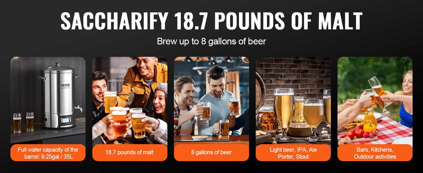 8 GALLON Stock Pot, Home Beer Brewer