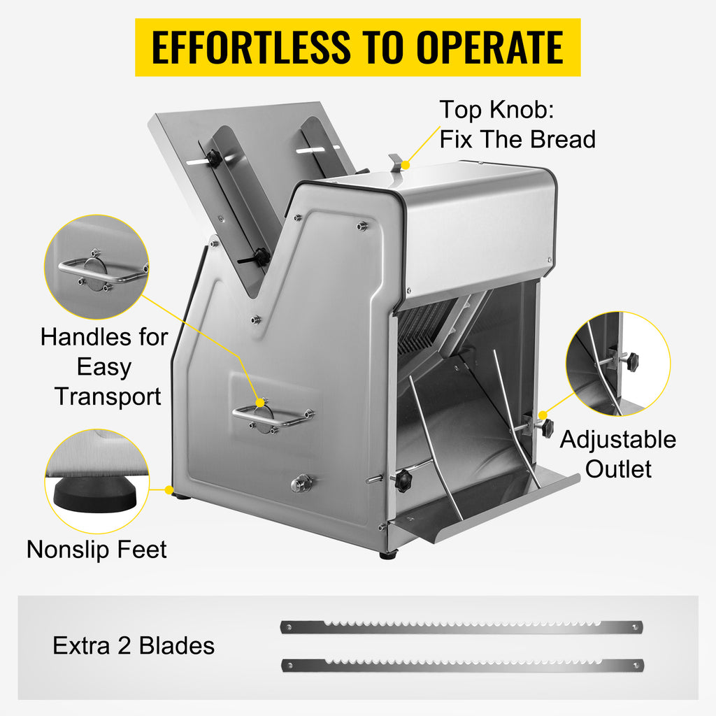 Commercial Stainless Steel Electric Bread Cutting Machine