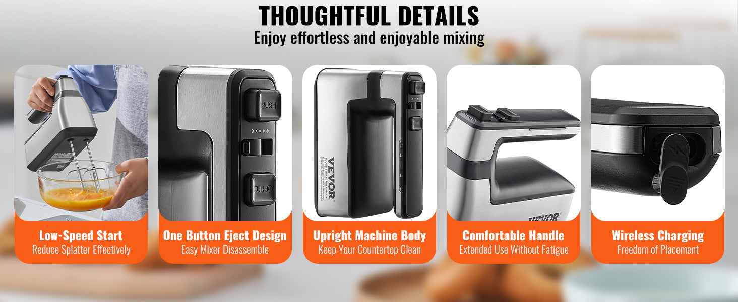 Cordless Variable Speed Hand Mixer