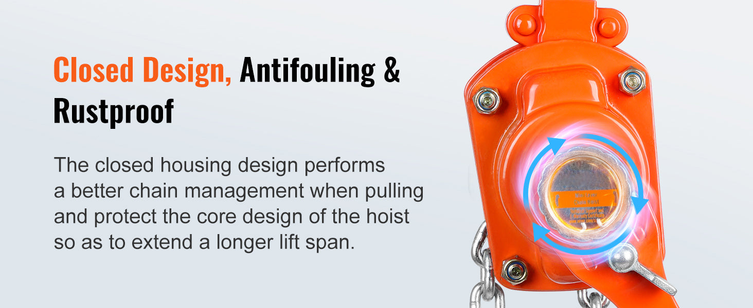 Manual Lever Chain Hoist 1/4 , 1/2 Ton Capacity