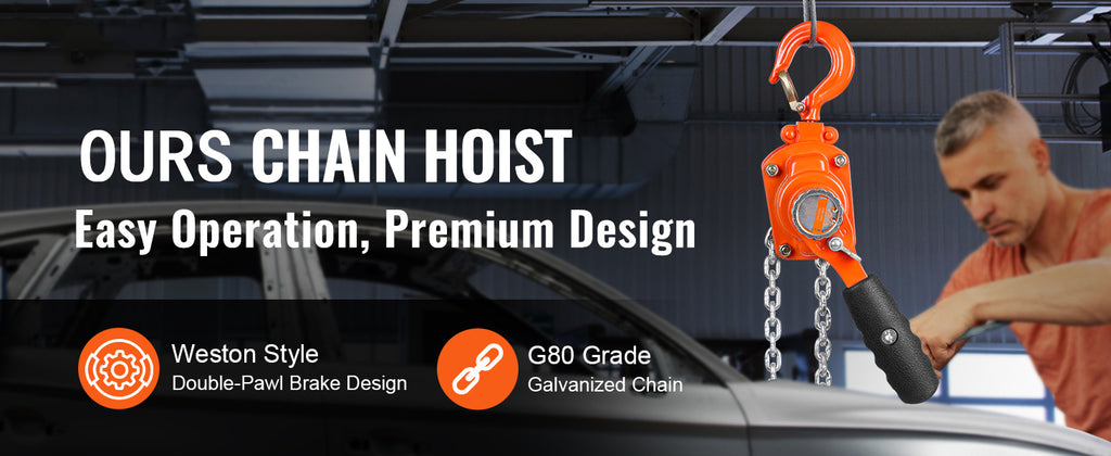 Manual Lever Chain Hoist 1/4 , 1/2 Ton Capacity