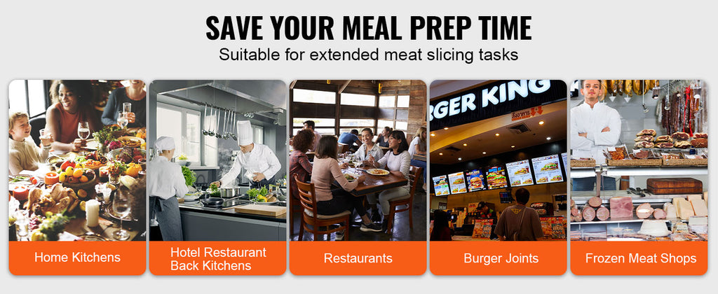 Electric Deli Food Slicer, Adjustable Thickness