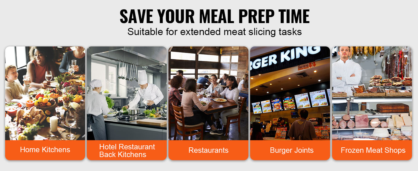 Electric Deli Food Slicer, Adjustable Thickness