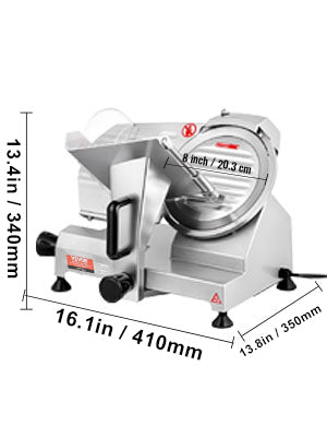 Electric Deli Food Slicer Adjustable Thickness, Meat, Cheese
