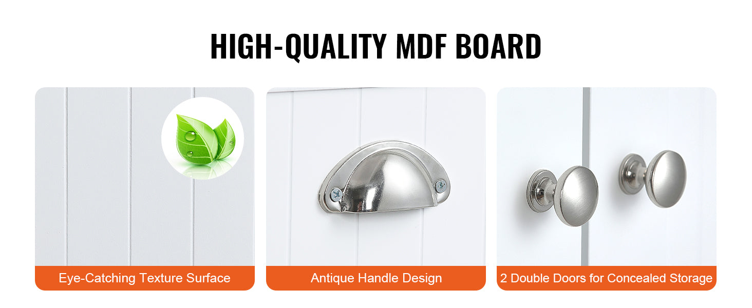 72" Freestanding Kitchen Pantry Storage Cabinet