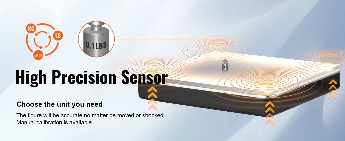 440lbs Digital Shipping Scale, Timer, Tare, LCD Screen