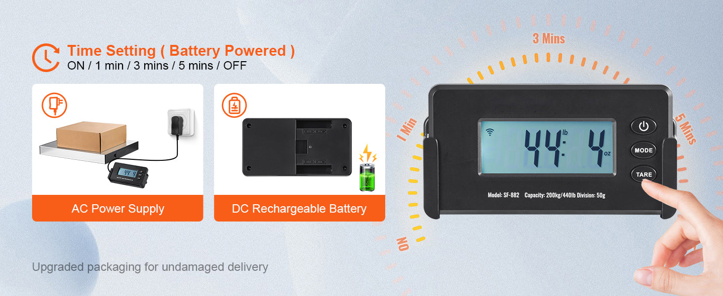 Digital Shipping Scale, LCD Screen, Timer