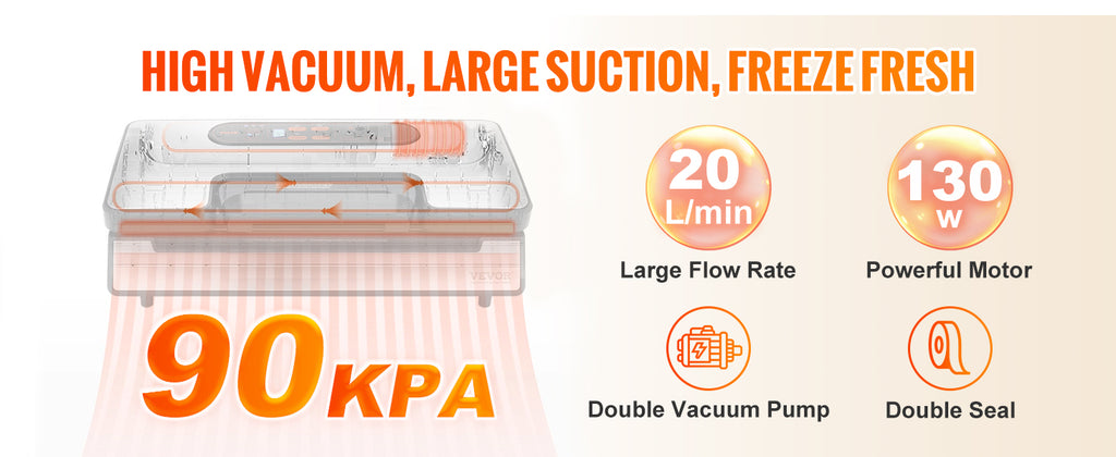 Vacuum Sealer Food Packaging Machine, 10pcs Vacuum bags