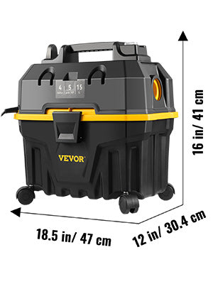 Portable Wet, Dry Vacuum Cleaner, 15L, 1200W