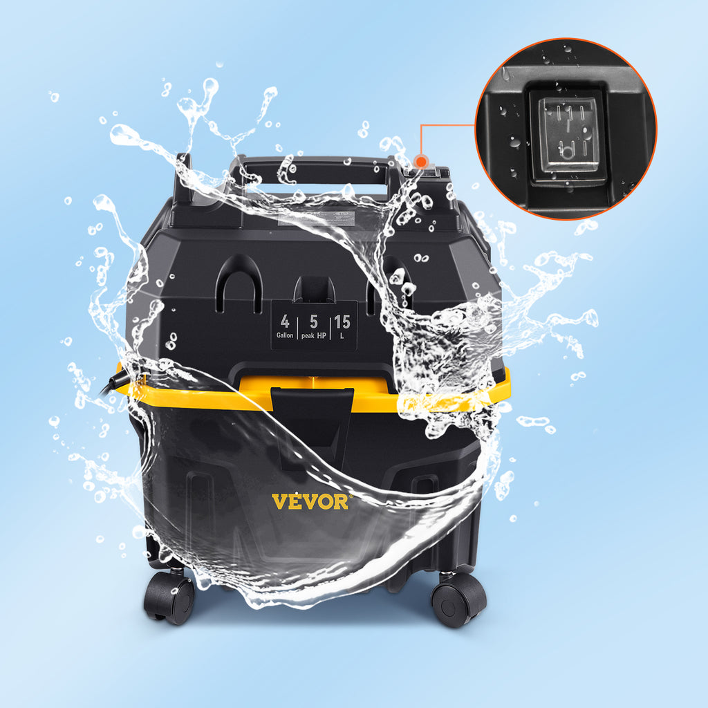 Portable Wet, Dry Vacuum Cleaner, 15L, 1200W